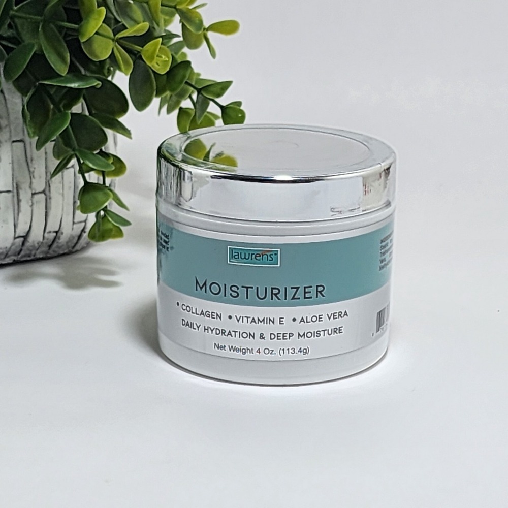 Lawrens Moisturizer Face Cream Collagen Vitamin E & Aloe Vera Deep Moisture 4 oz